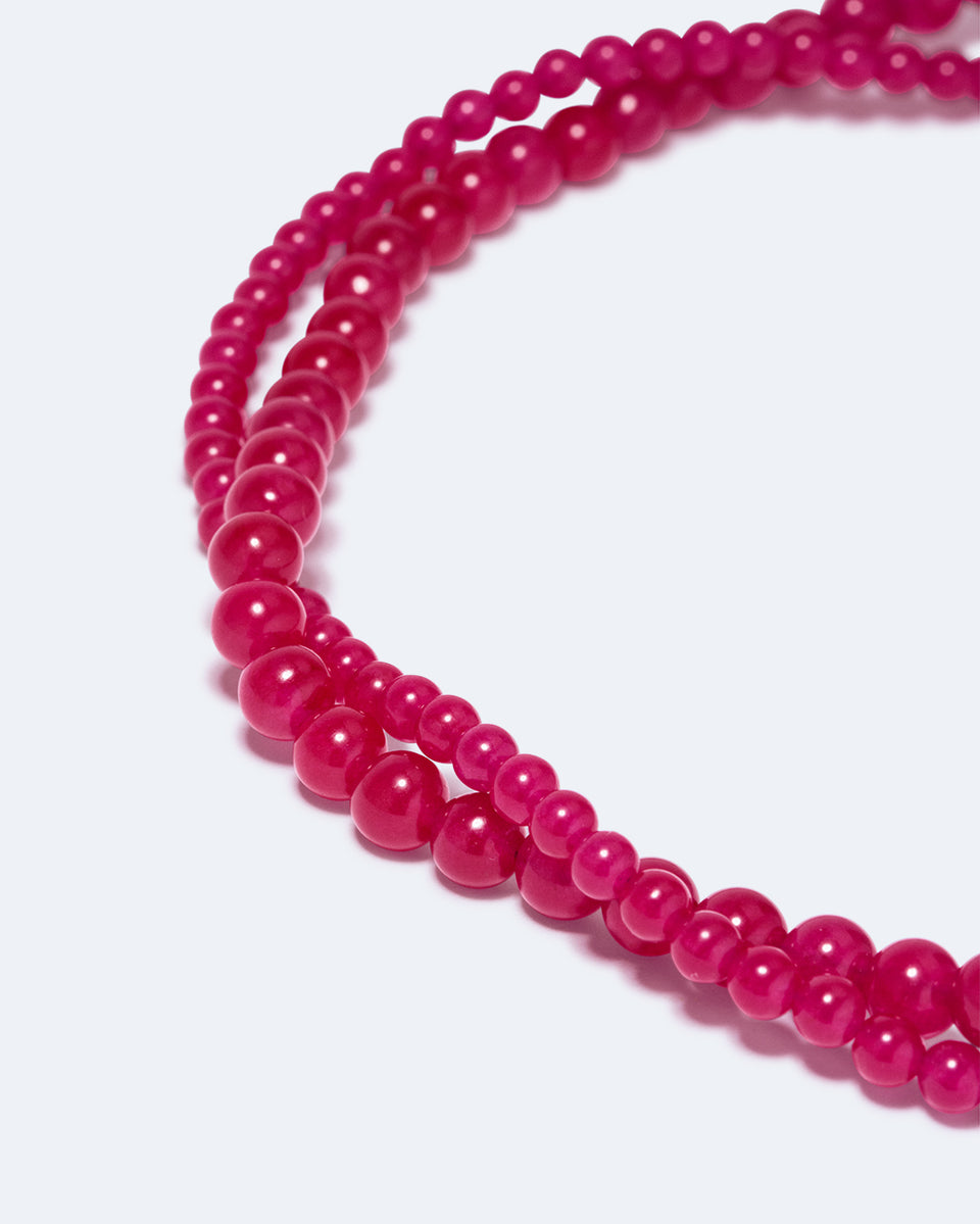 Sequence - Chalcedony Bead and Recycled Silver Necklace
