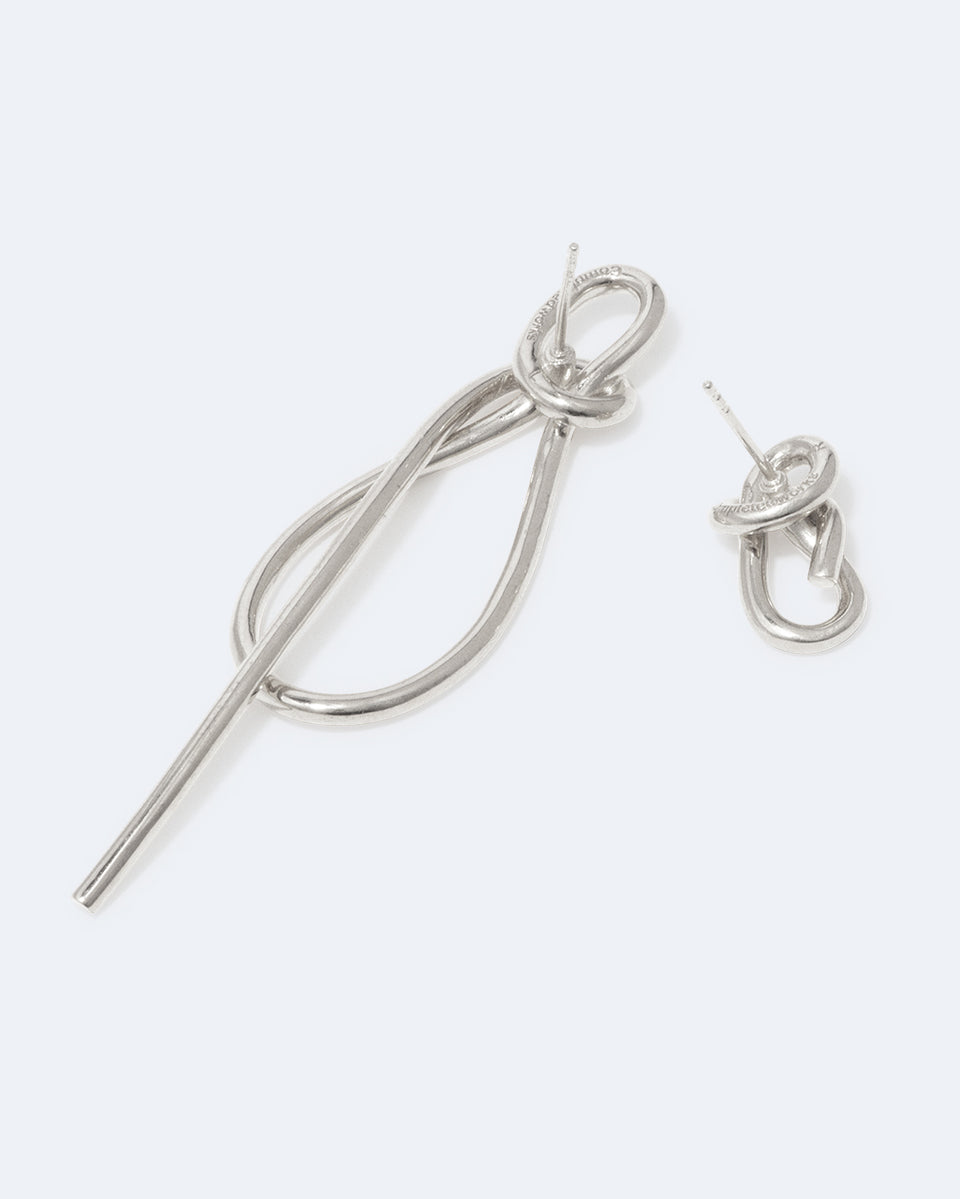 Thread - Recycled Silver Earrings