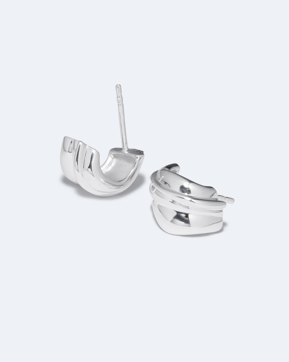 Rivage - Boucles d'oreilles en argent recyclé