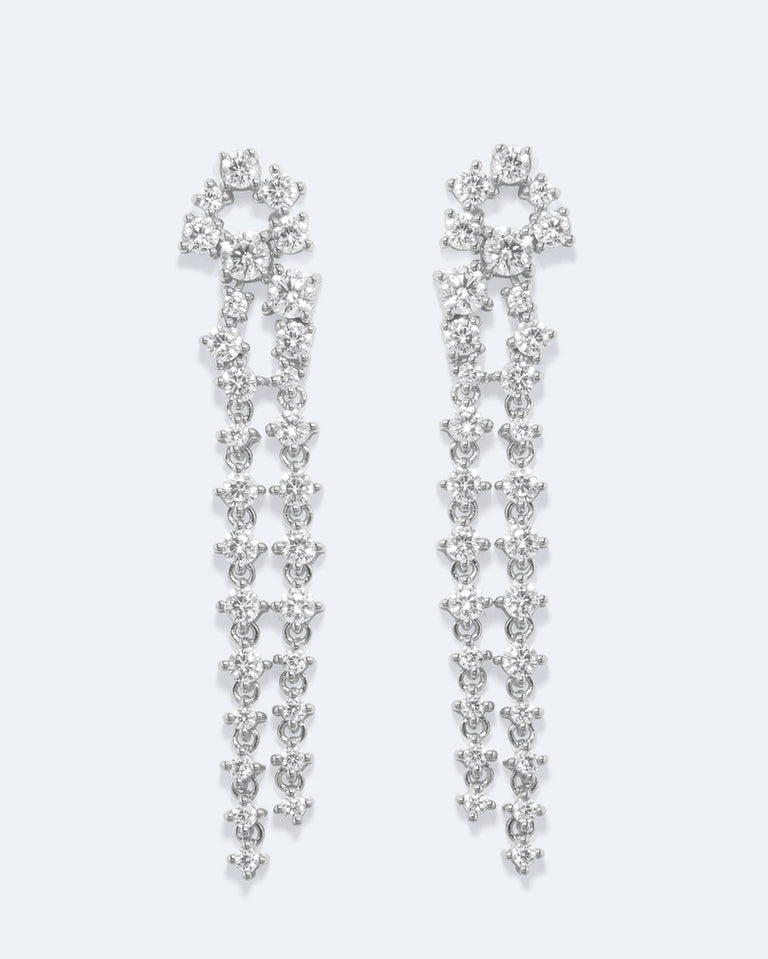 Z85 - Boucles d'oreilles en oxyde de zirconium et argent recyclé