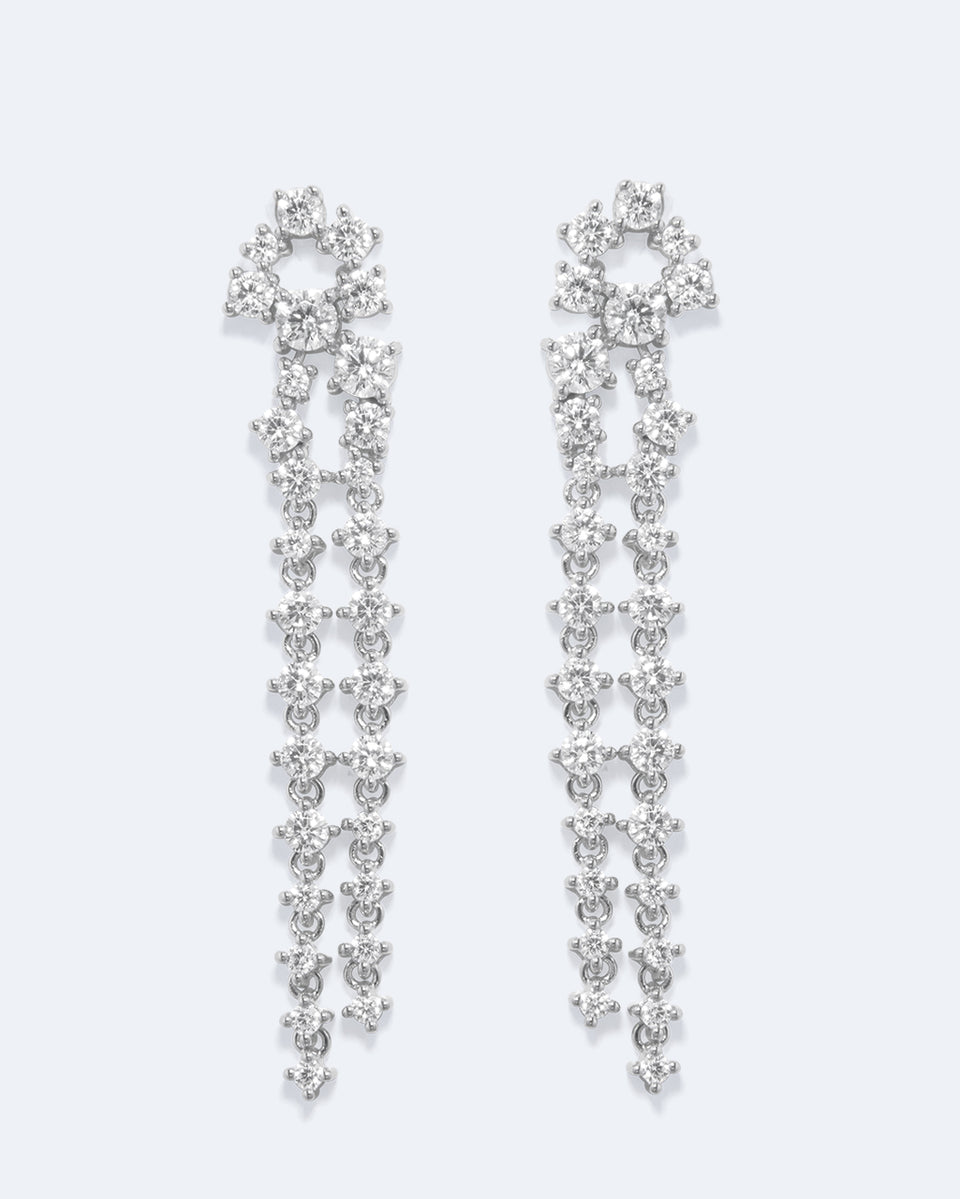 Z85 - Boucles d'oreilles en oxyde de zirconium et argent recyclé