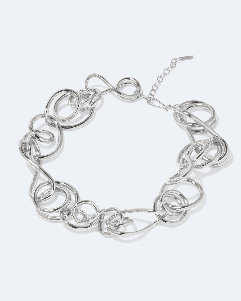 Perplexe - Collier Plaqué Platine