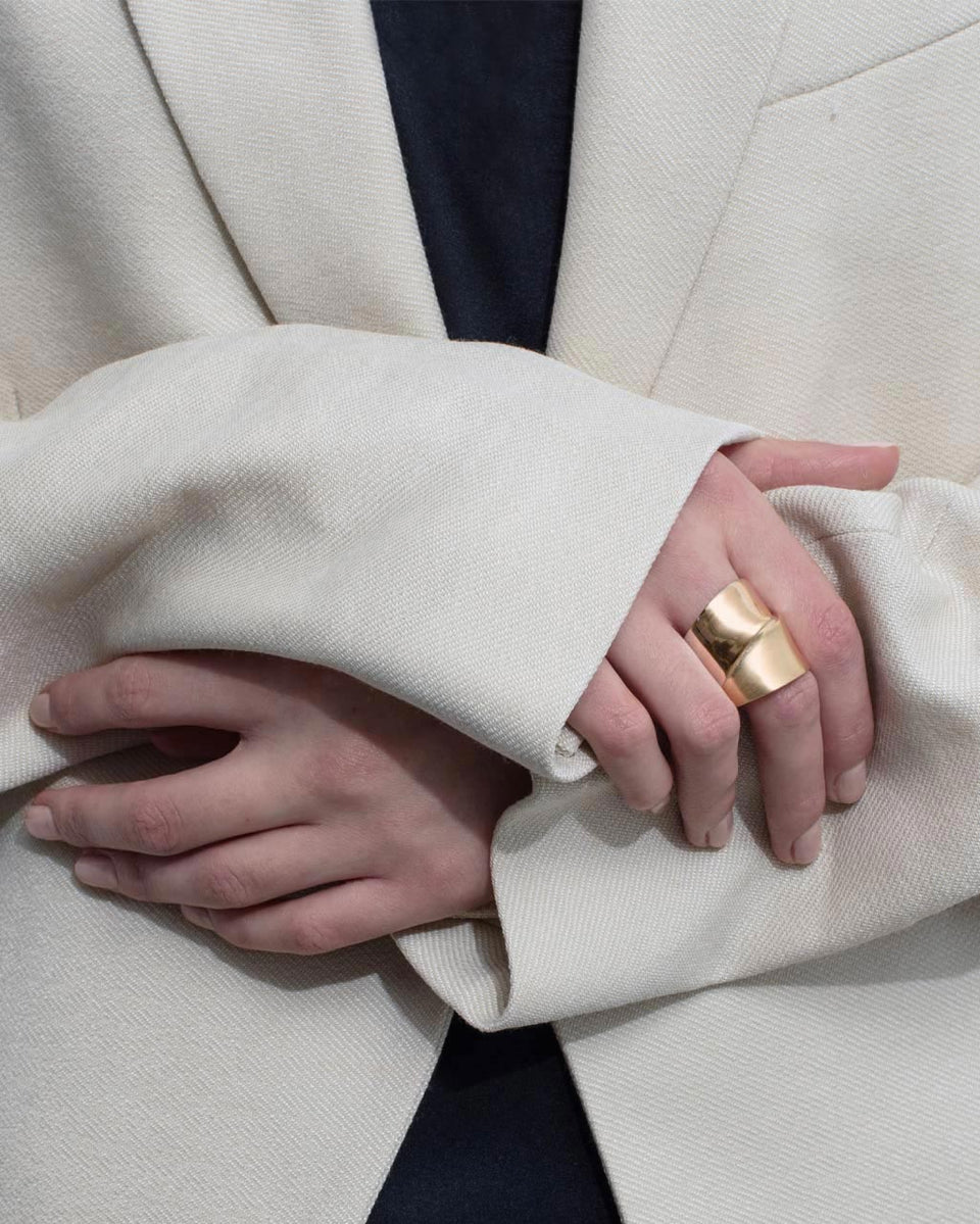 Bague ruban en vermeil