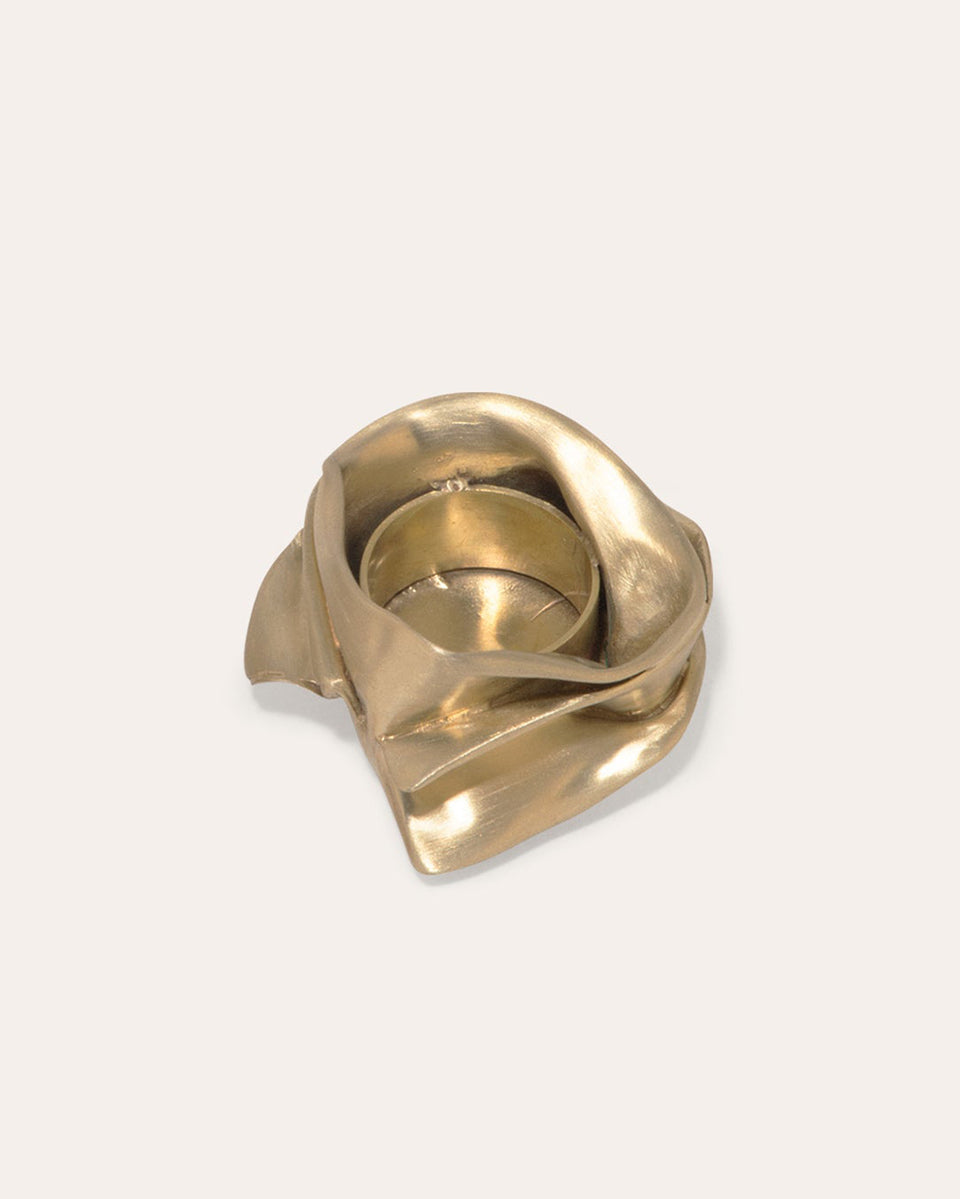 L04 - Candle Holder in Brushed Brass