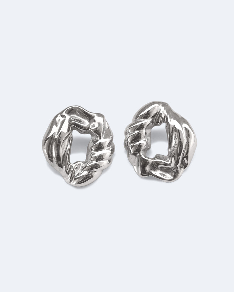 Destination Unknown - Recycled Silver Earrings
