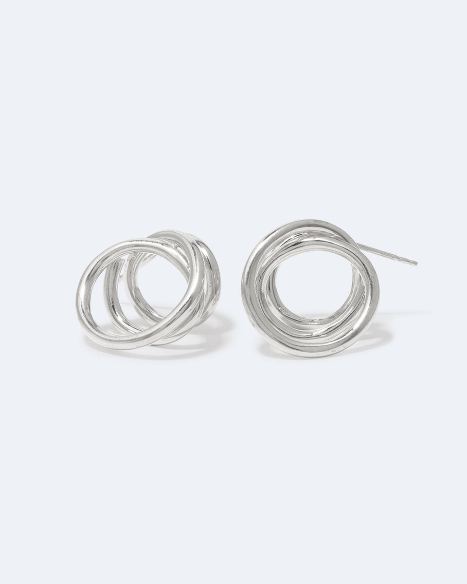 Flow - Recycled Silver Earrings