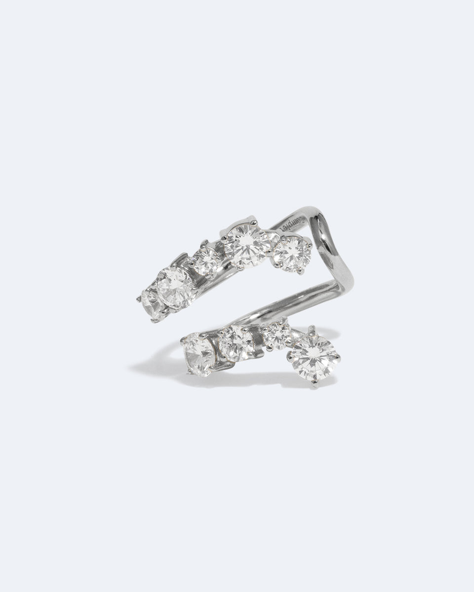 Myth - Zirconia and Recycled Silver Ring