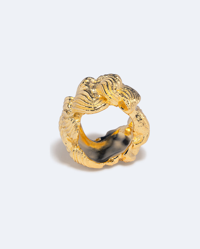Crème au beurre (ou, La cerise sur le gâteau) - Bague plaquée or