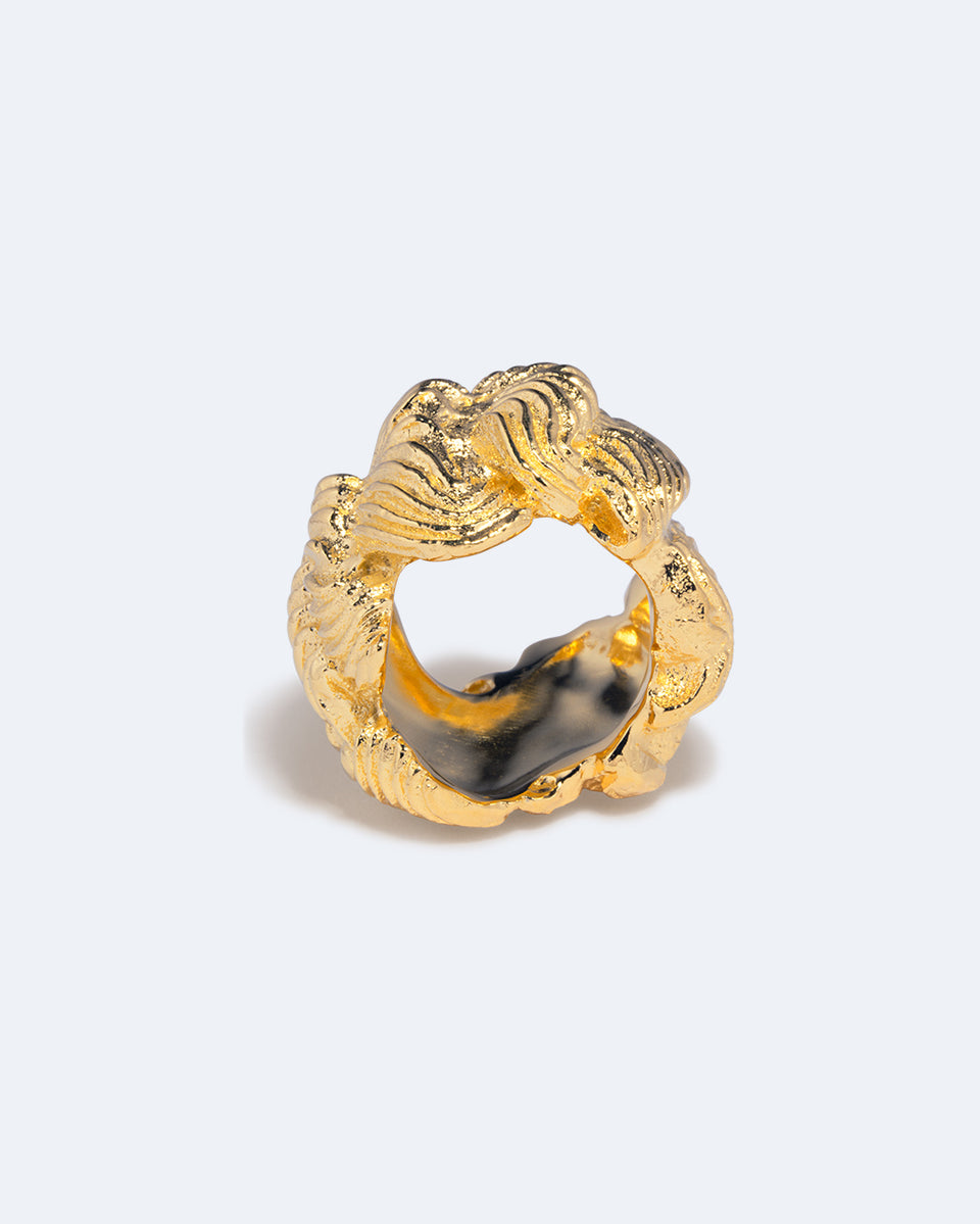 Crème au beurre (ou, La cerise sur le gâteau) - Bague plaquée or
