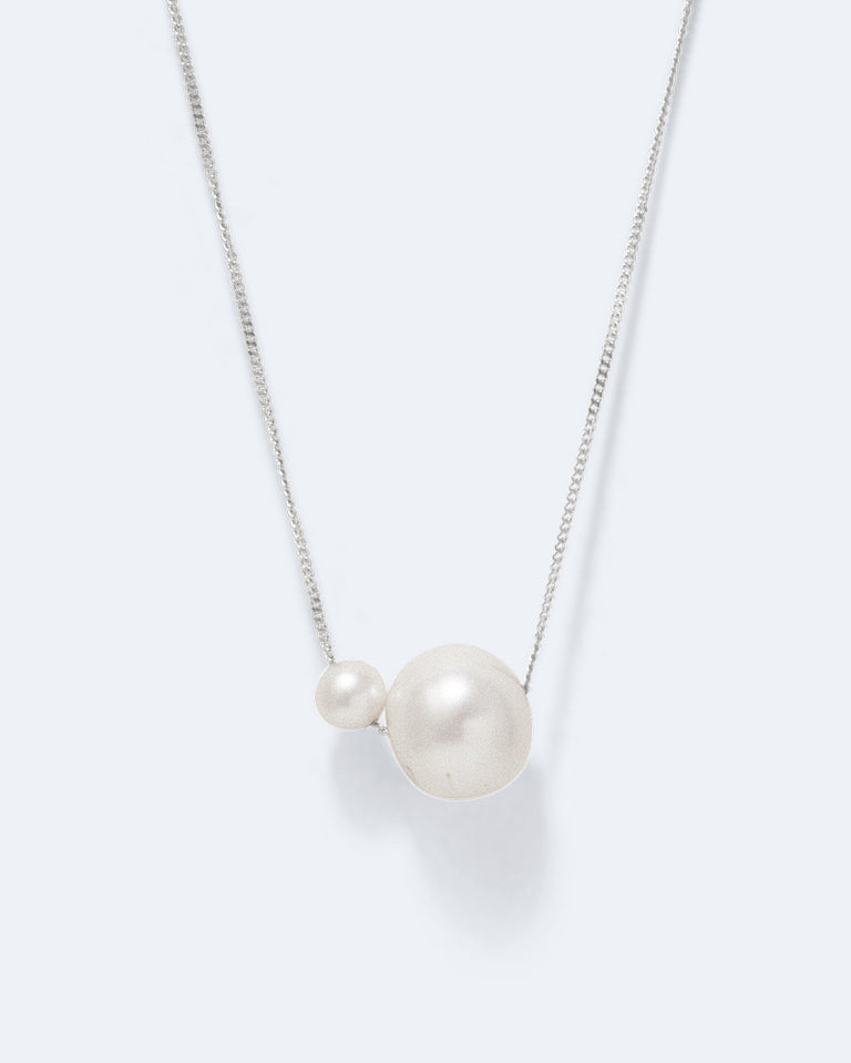 One [Blank] Can Change the World - Pearl and Recycled Silver Pendant