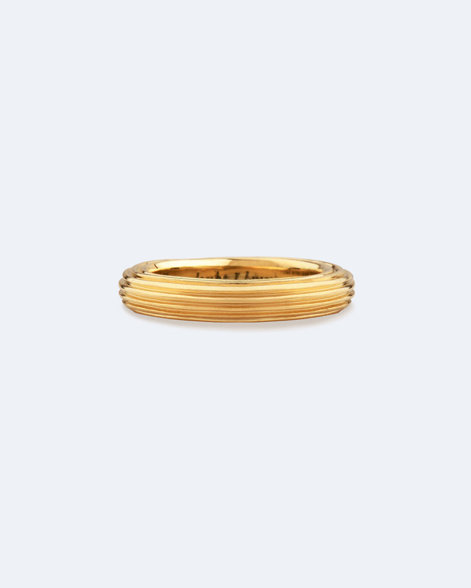 Pillar - Bague en or jaune 18 carats