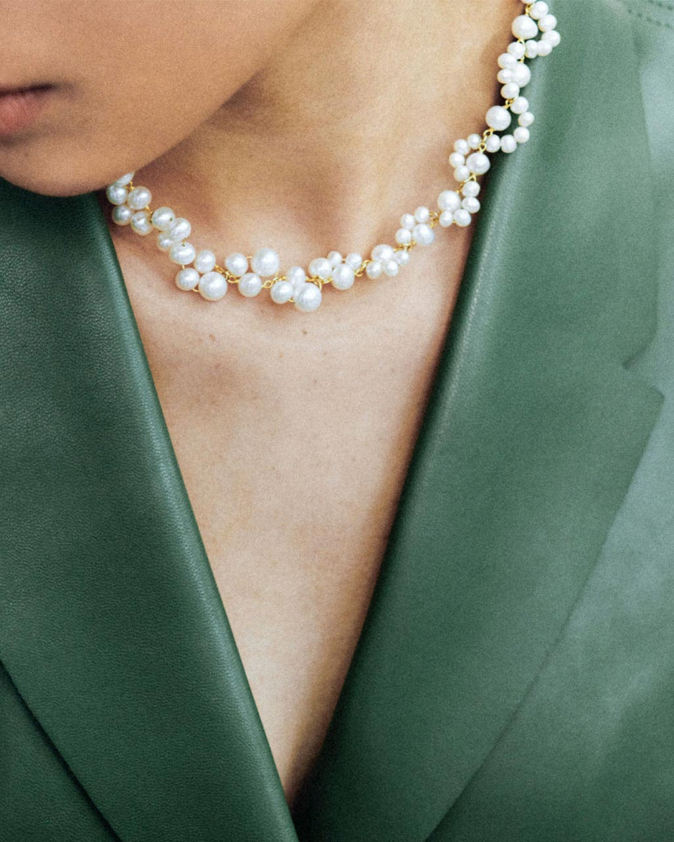 Tide - Pearl and Recycled Gold Vermeil Necklace