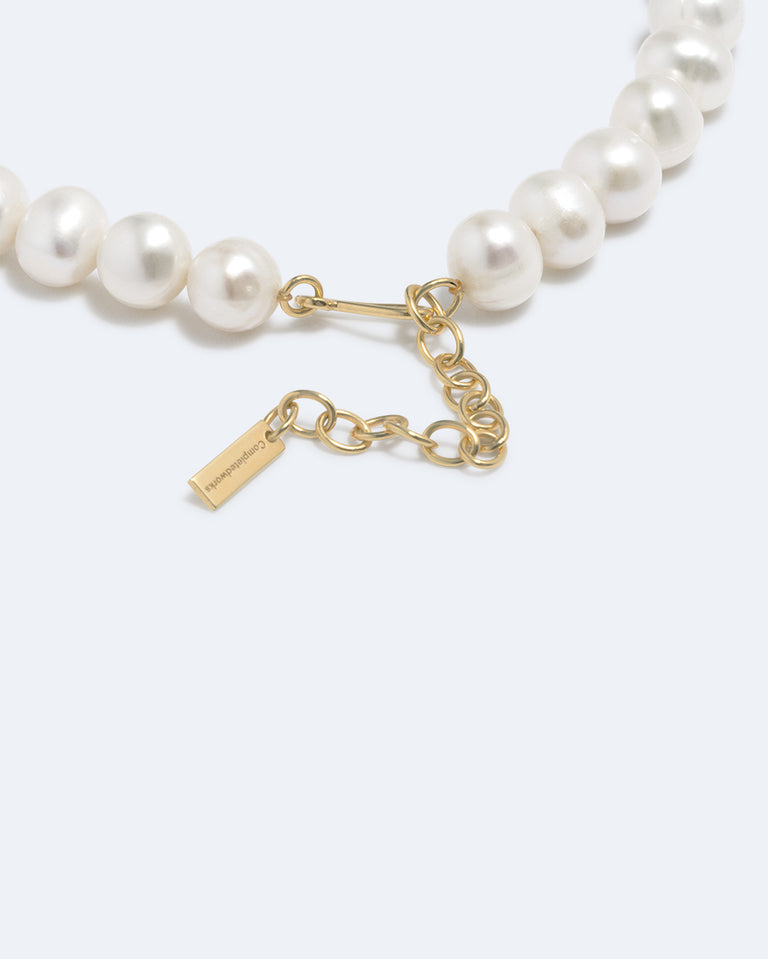 P238 - Collier perles et vermeil en or recyclé