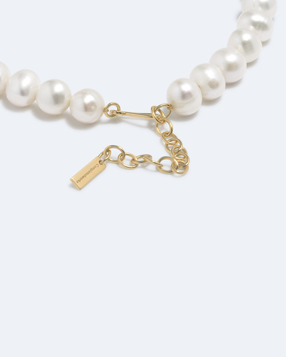 P238 - Collier perles et vermeil en or recyclé