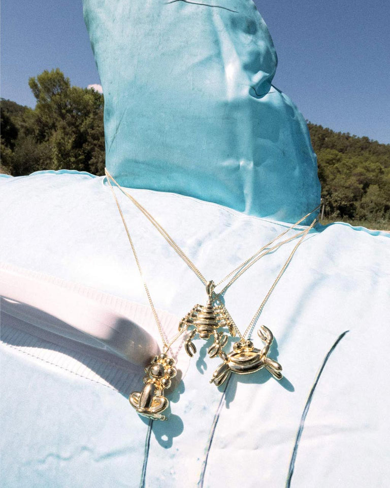 Pendentif plaqué or signe astrologique Cancer Classicworks™