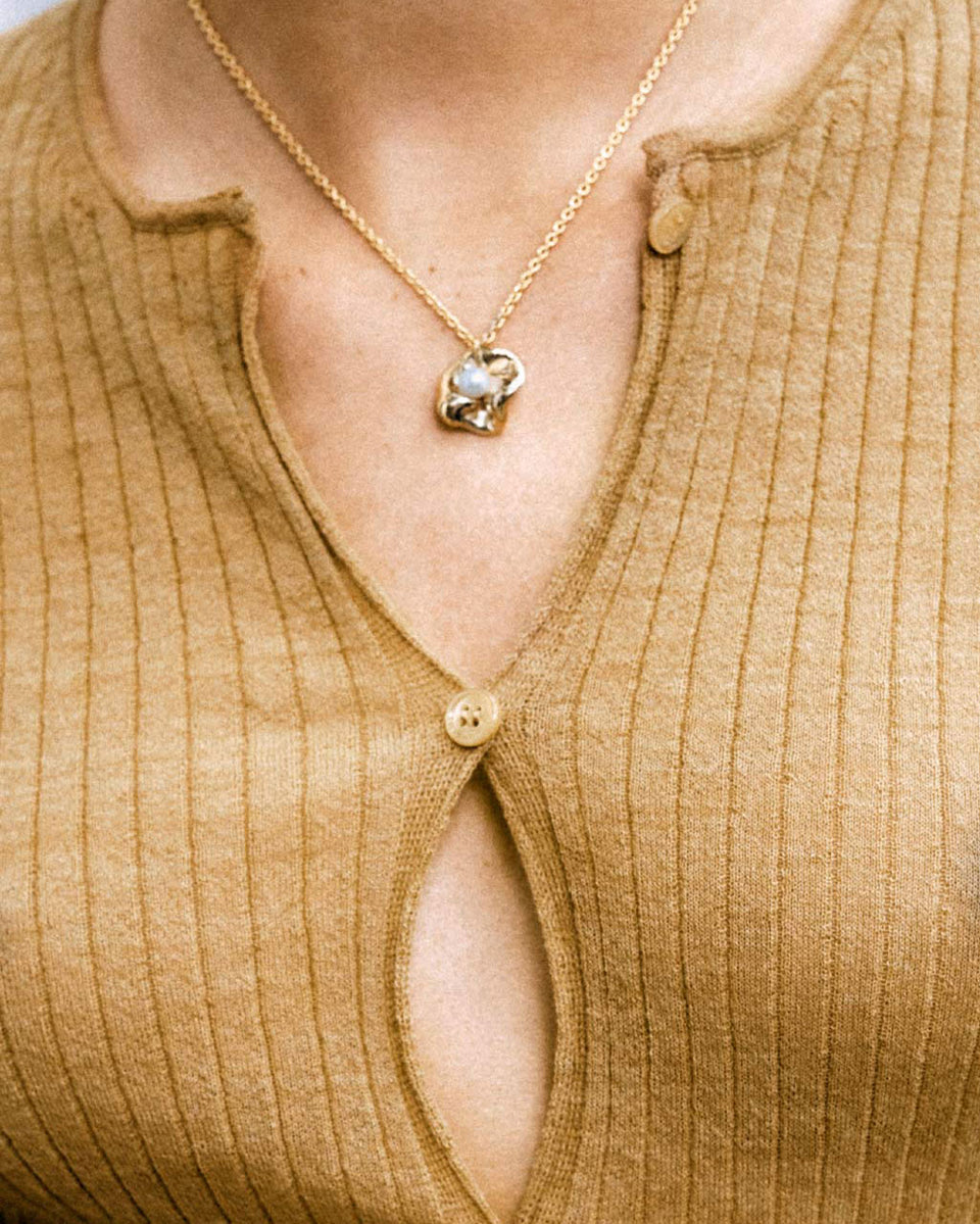 Odyssée de rêve - Pendentif Perle et Vermeil Recyclé