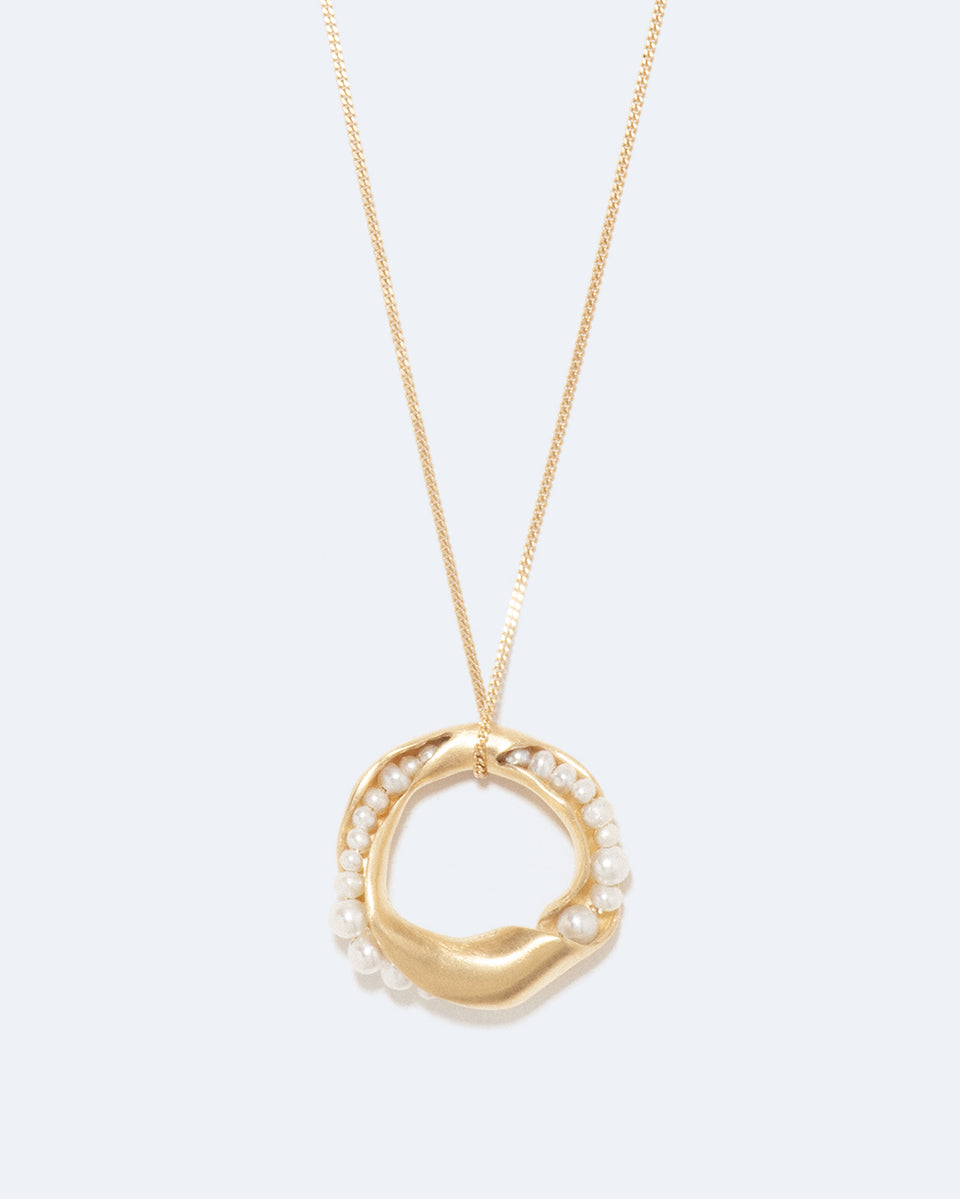 Drippity Drip - Pearl and Gold Plated Pendant