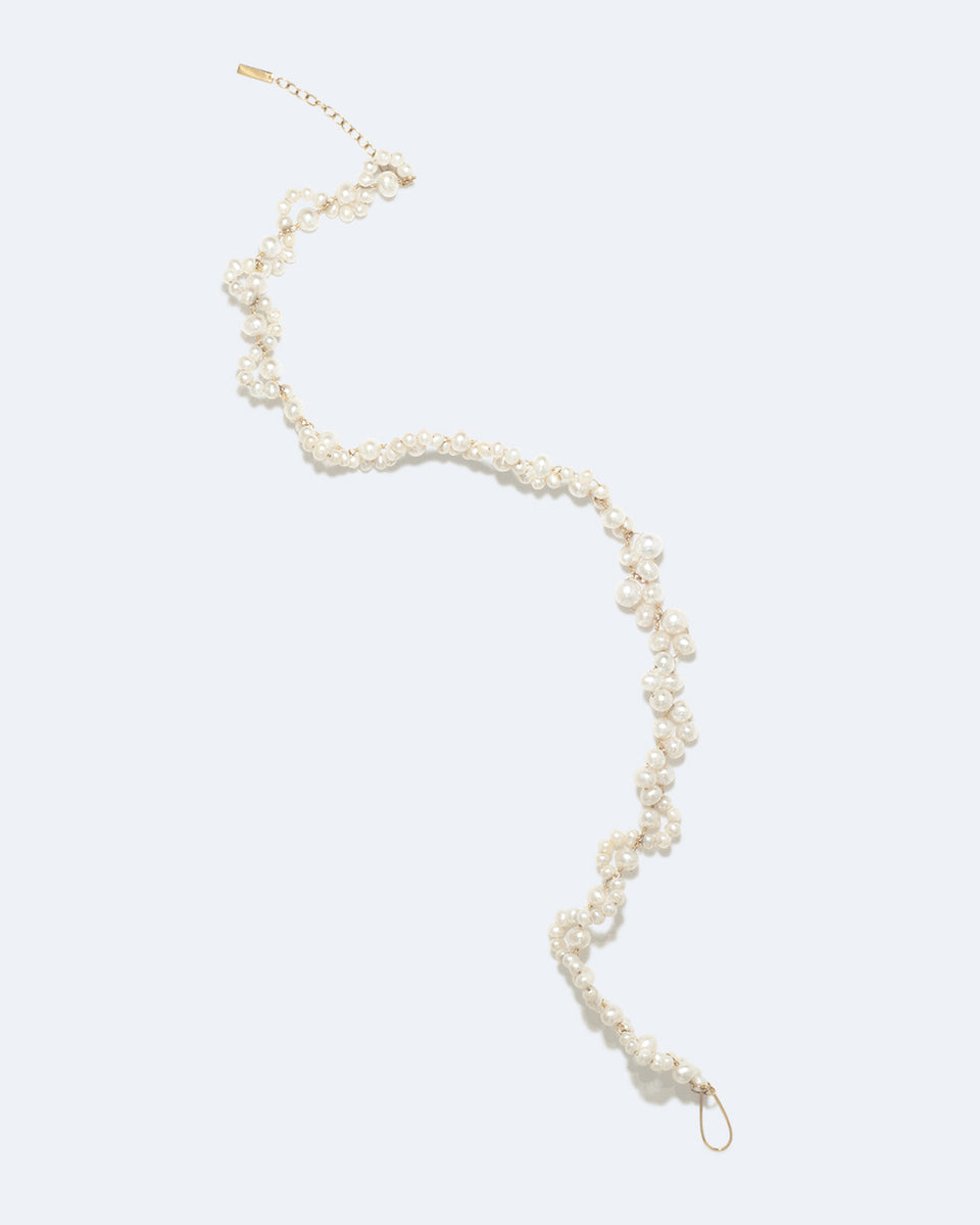 Tide - Pearl and Recycled Gold Vermeil Necklace
