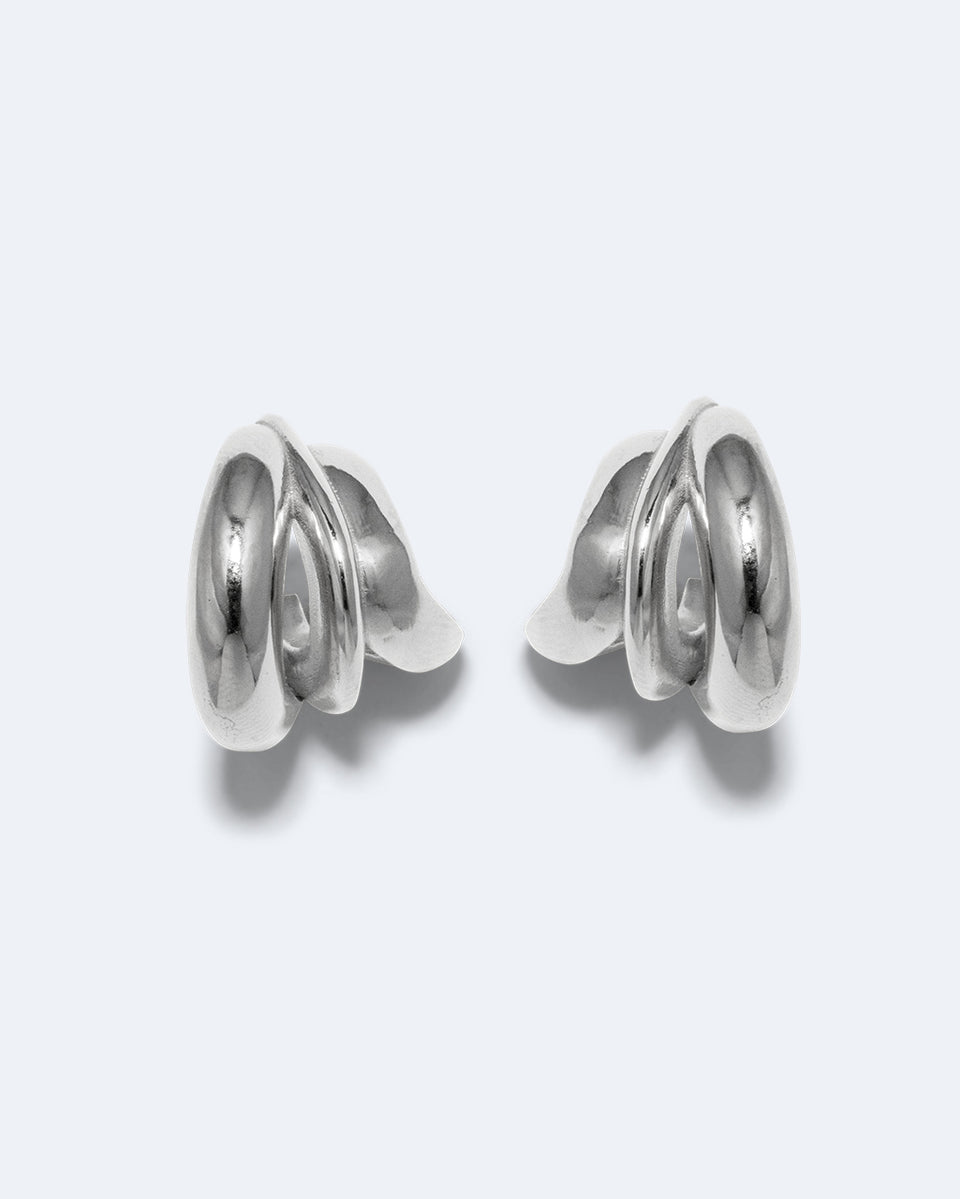 Dollop - Boucles d'oreilles en argent recyclé
