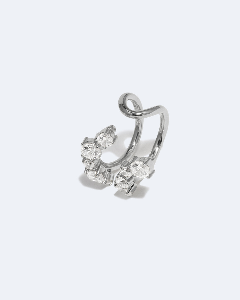 Myth - Zirconia and Recycled Silver Ring