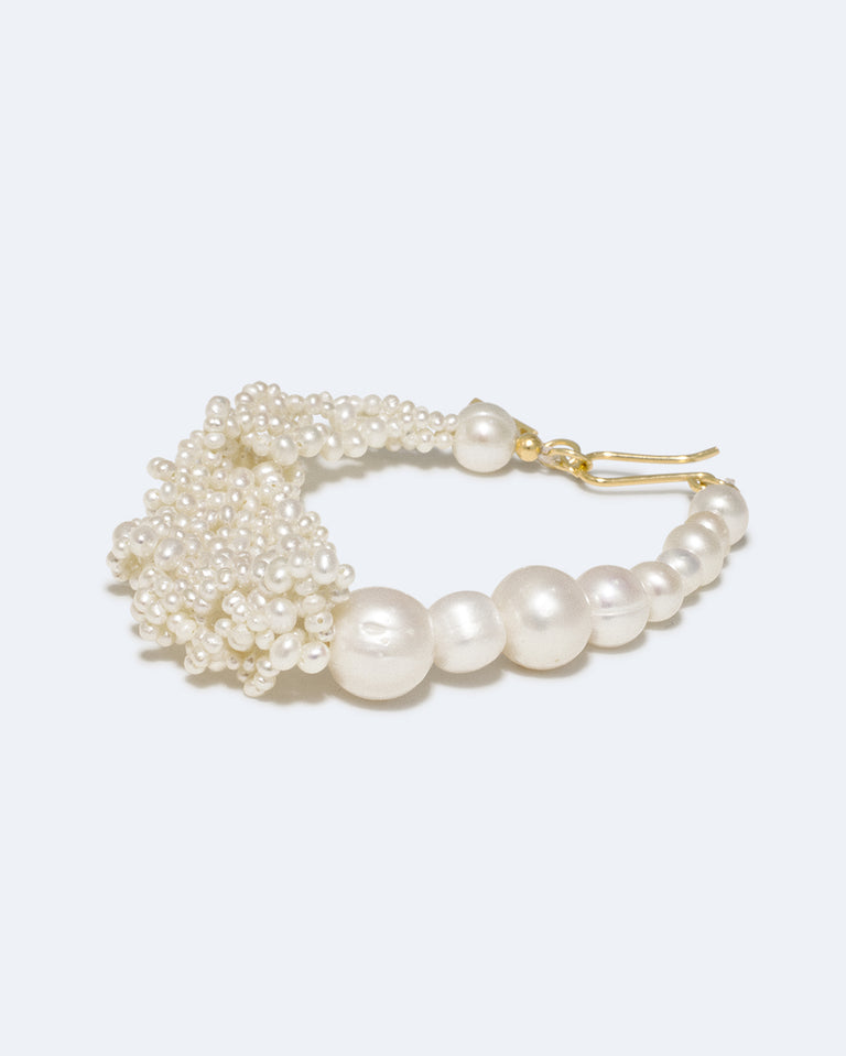 Cove - Bracelet en perles et vermeil d'or recyclé