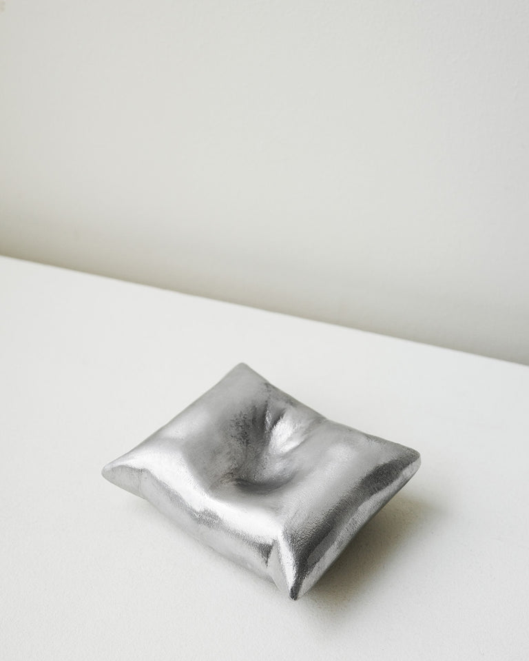 Amorti - Coussin en aluminium argenté