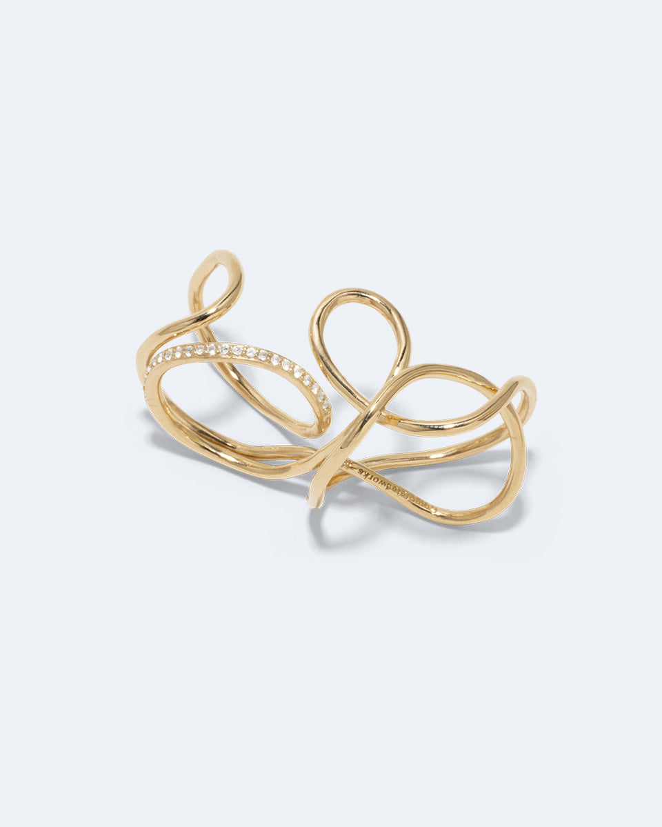 The Freedom to Imagine - White Topaz and Gold Vermeil Ring