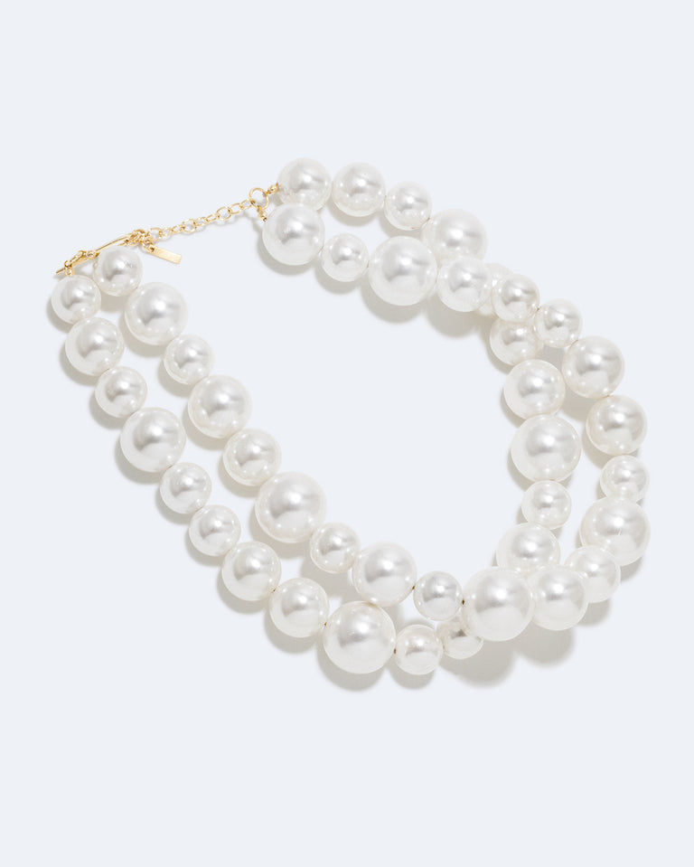 Bells, But No Whistles - Pearl and Gold Vermeil Necklace