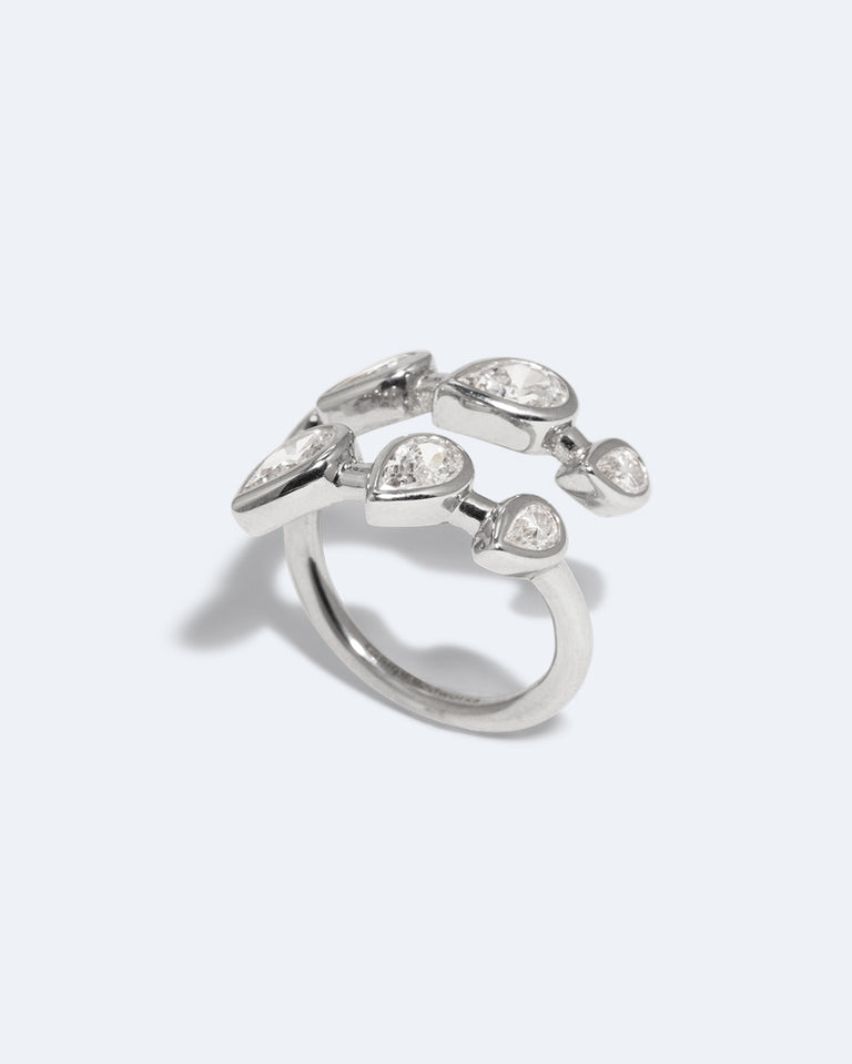 Bague Arc – Zircon et argent recyclé