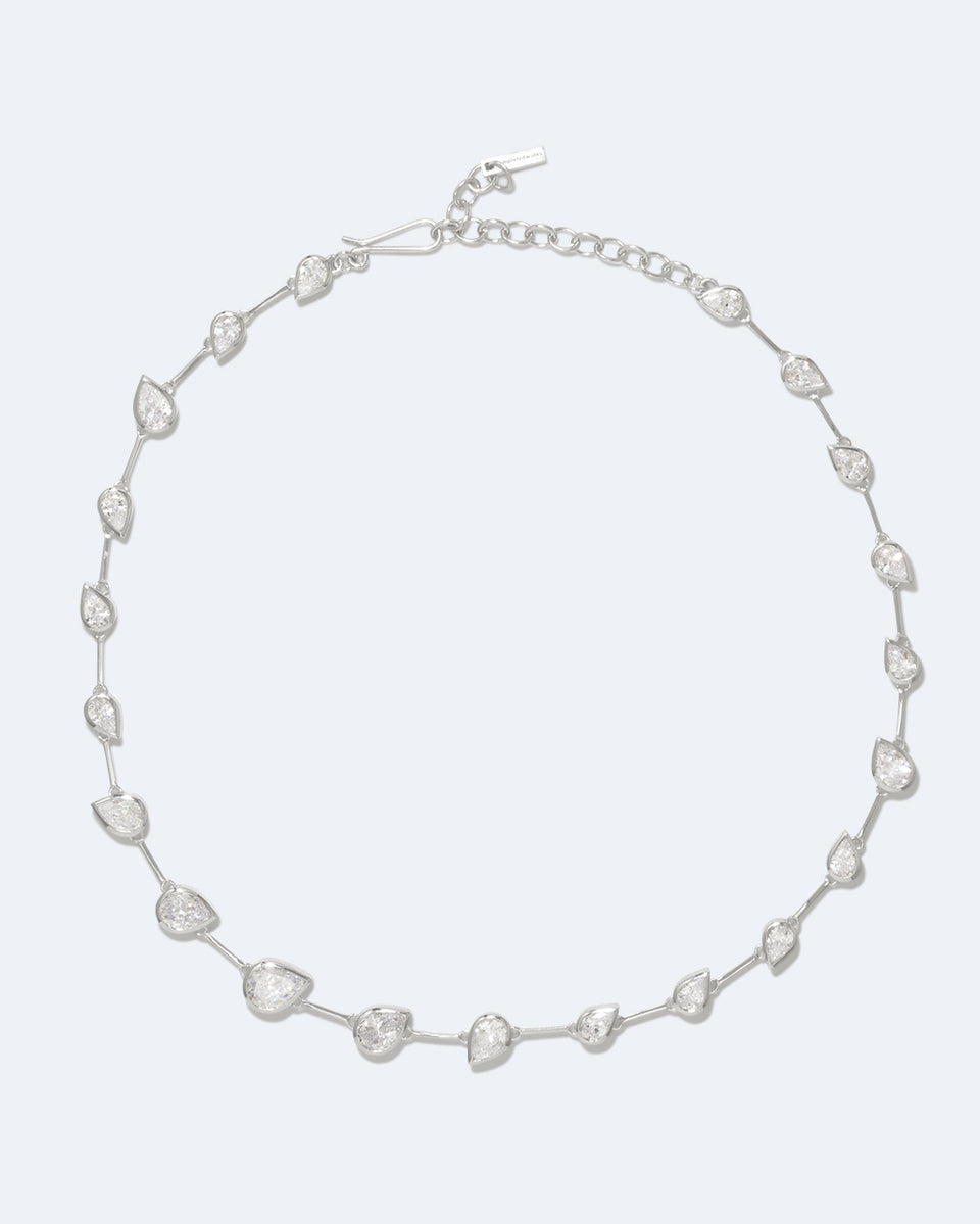 Myriad - Zirconia and Recycled Silver Necklace