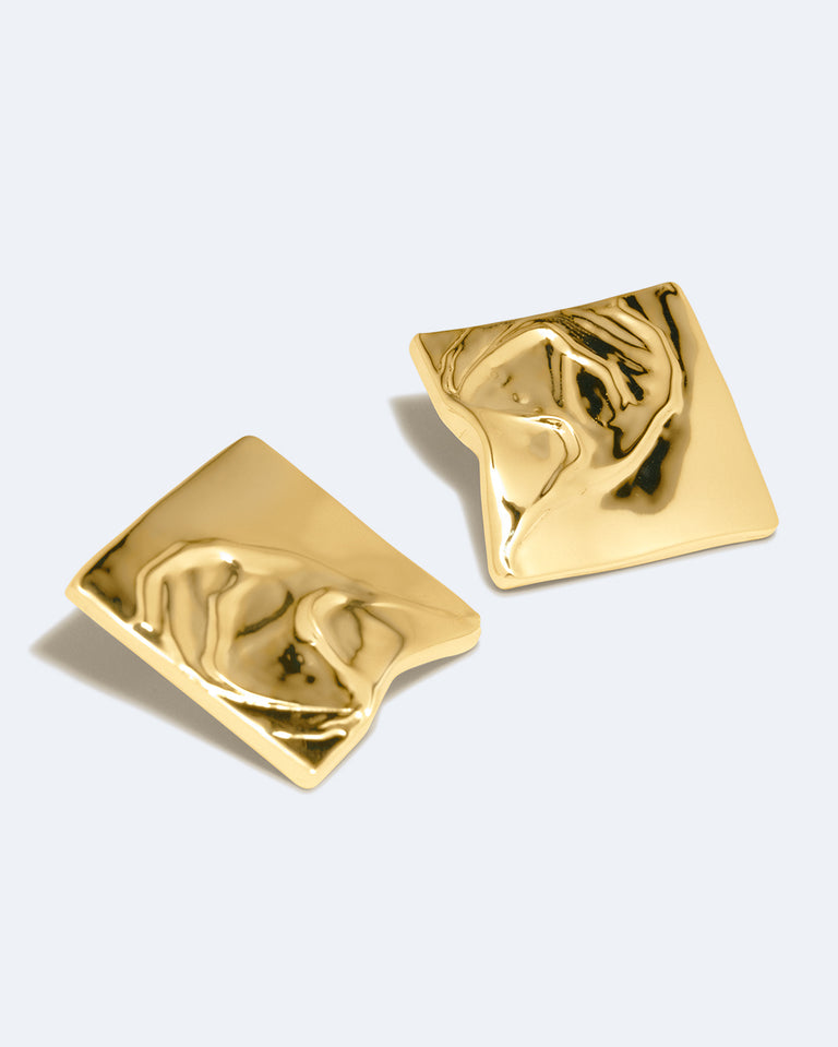 You're Overthinking Again - Recycled Gold Vermeil Earrings
