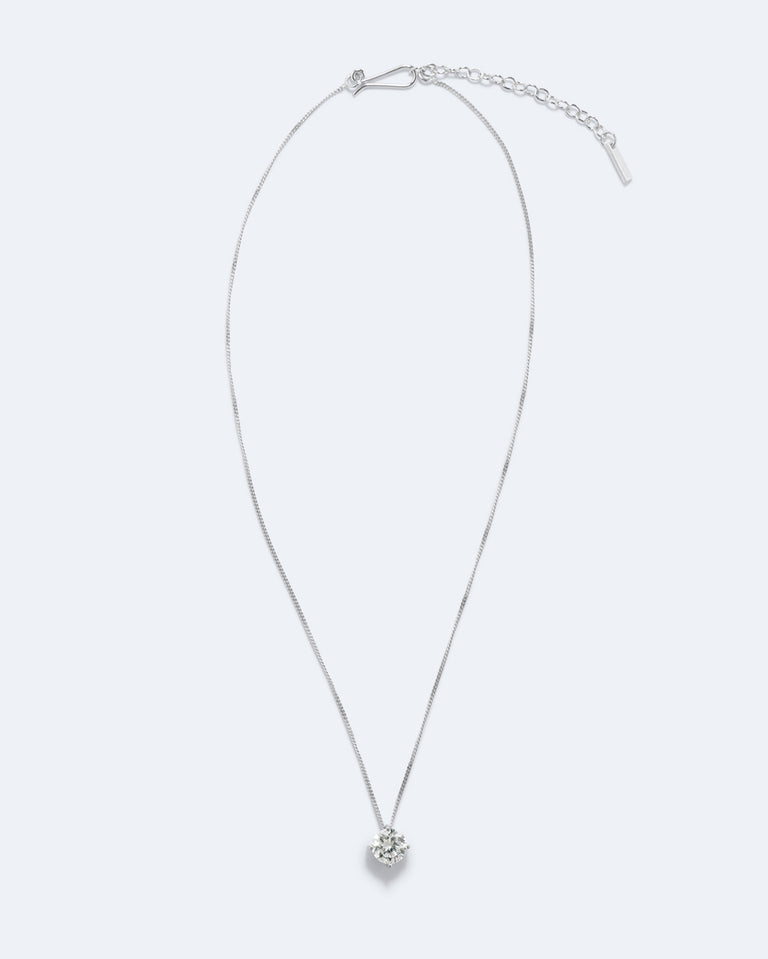 The Keeper - Zirconia and Recycled Silver Pendant