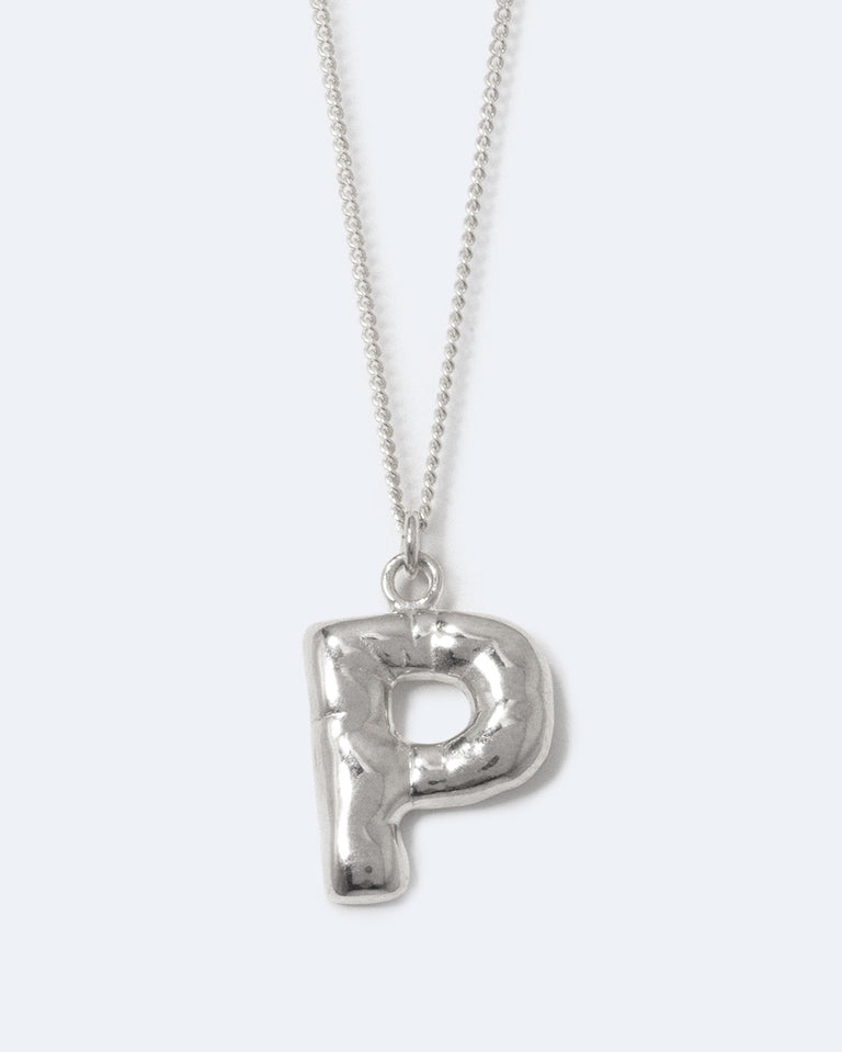 Classicworks™ P - Recycled Sterling Silver Necklace