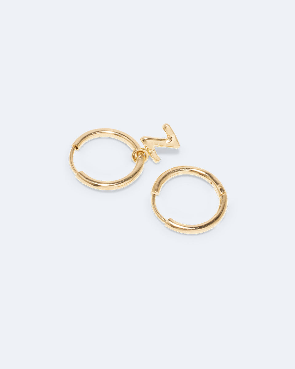 Boucles d'oreilles Classicworks™ Z - Vermeil en or recyclé