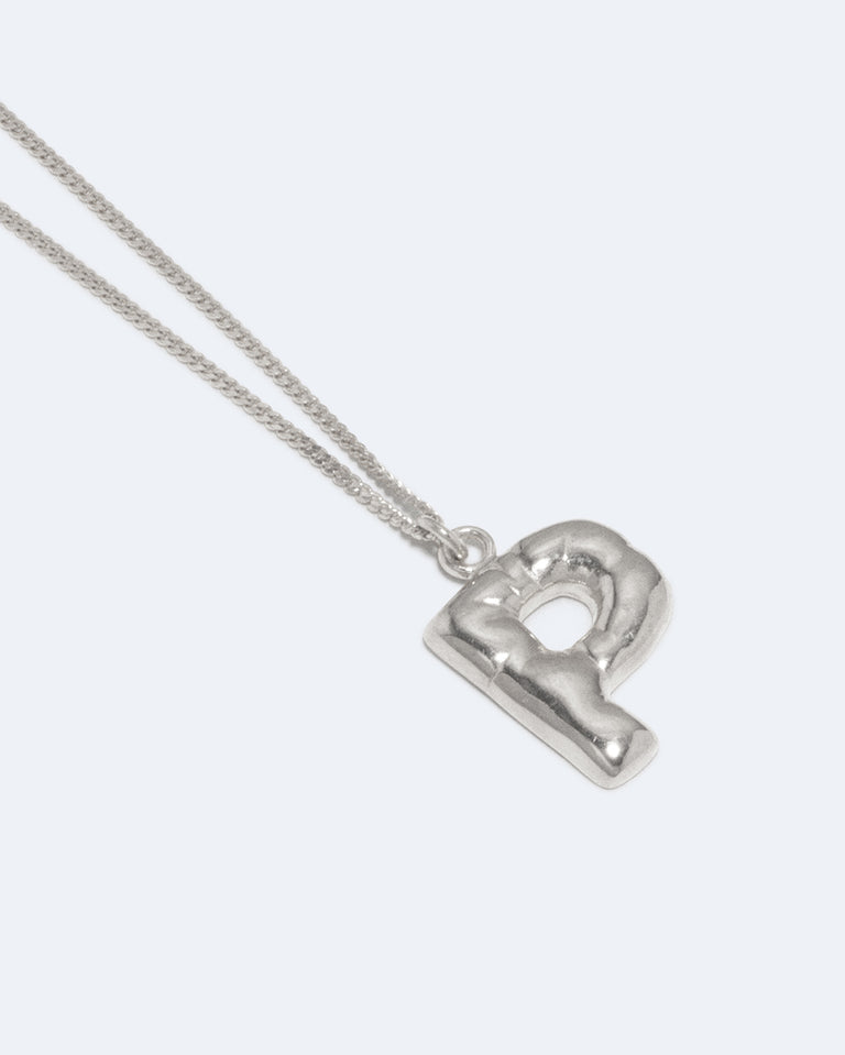 Classicworks™ P - Recycled Sterling Silver Necklace