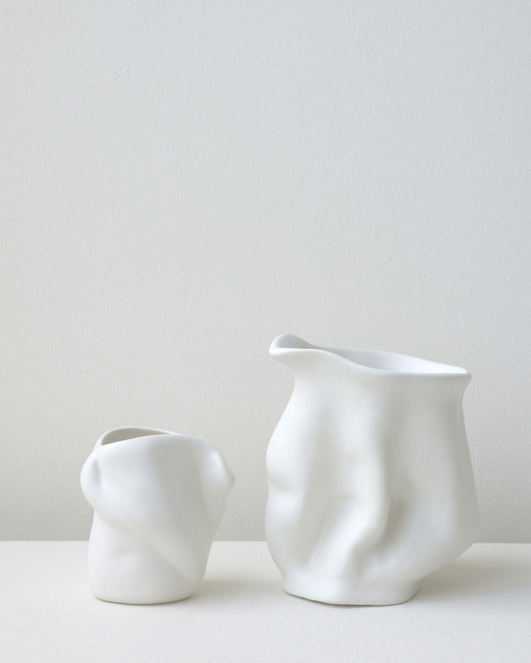 Pot à lait – Récipient blanc mat