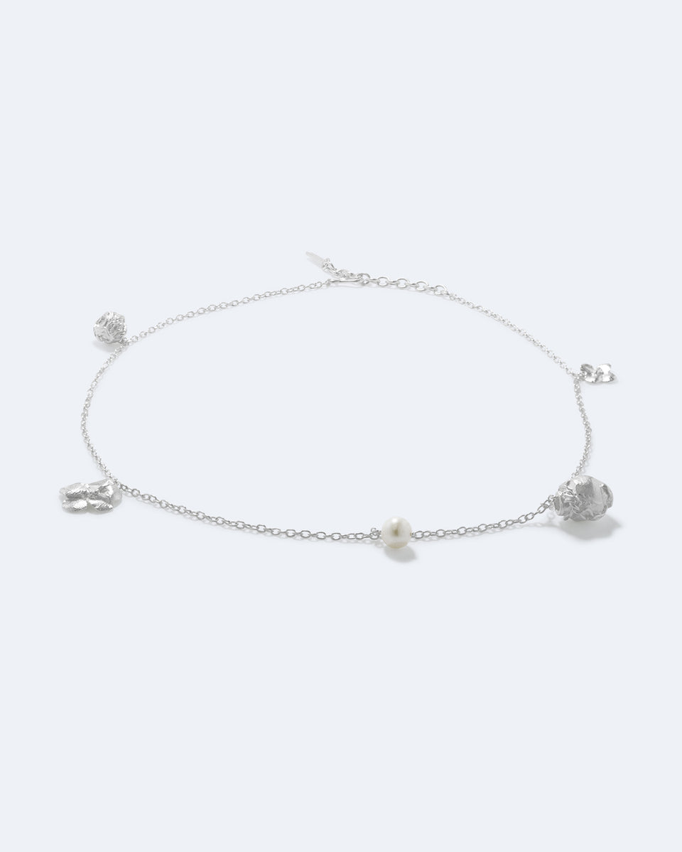 Aurelia - Pearl and Silver Plated Necklace