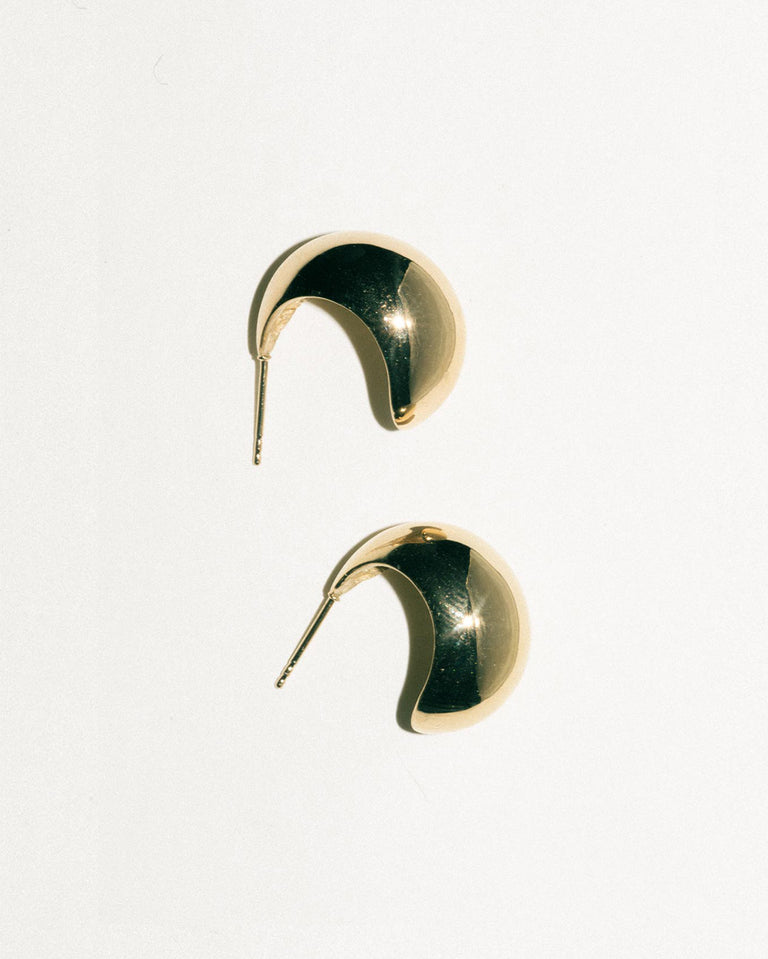 Curve - Boucles d'oreilles en vermeil recyclé