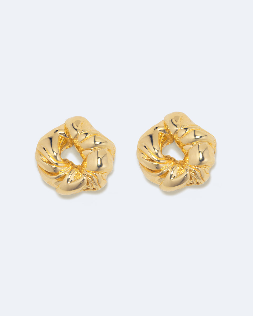 Les choses trouvent leur place quand elles tombent en morceaux - Boucles d'oreilles en Vermeil d'Or Recyclé