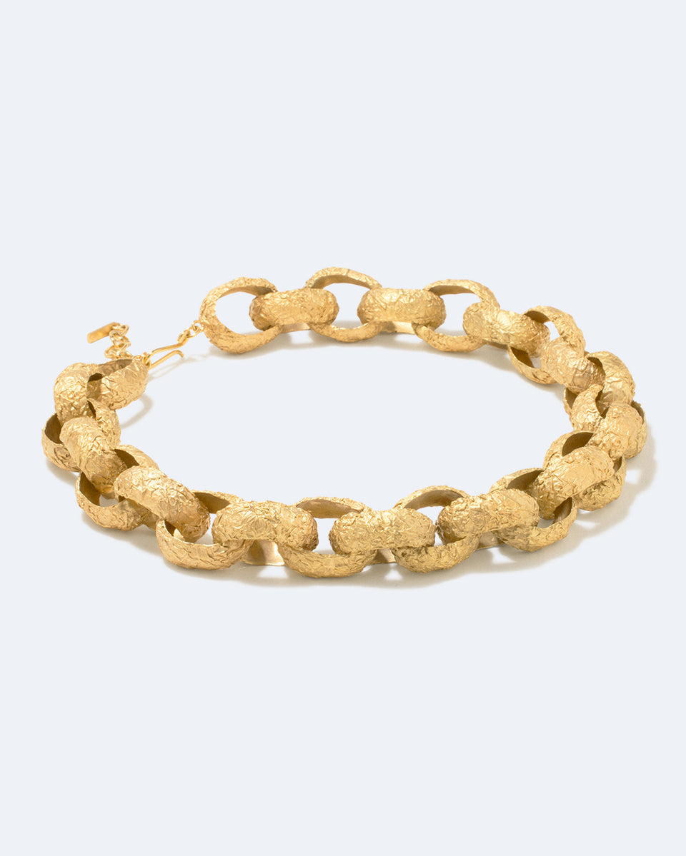 The Cave You Fear to Enter Holds The Treasure That You Seek -  Gold Plated Necklace