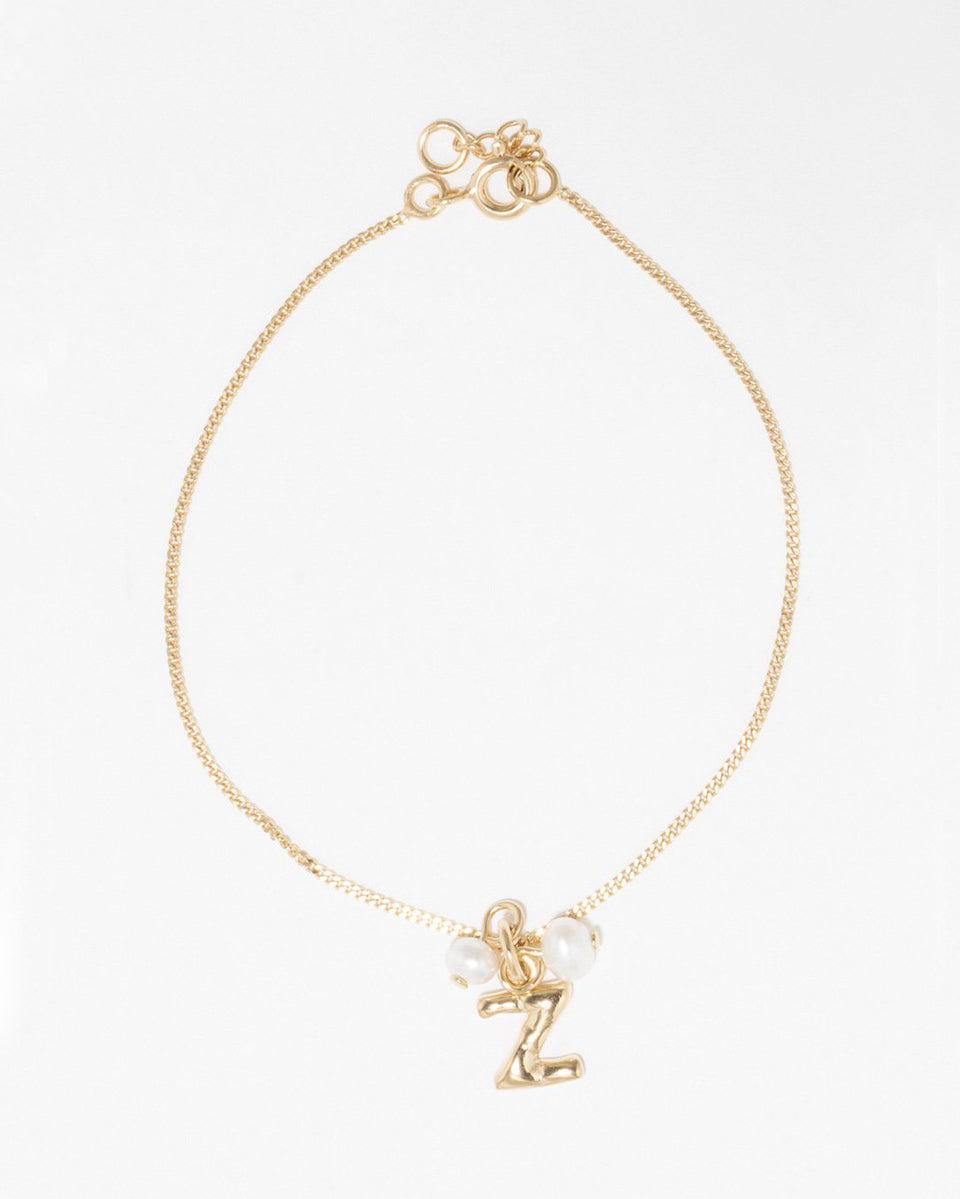 Classicworks™ Z - Bracelet en perles et vermeil d'or recyclé