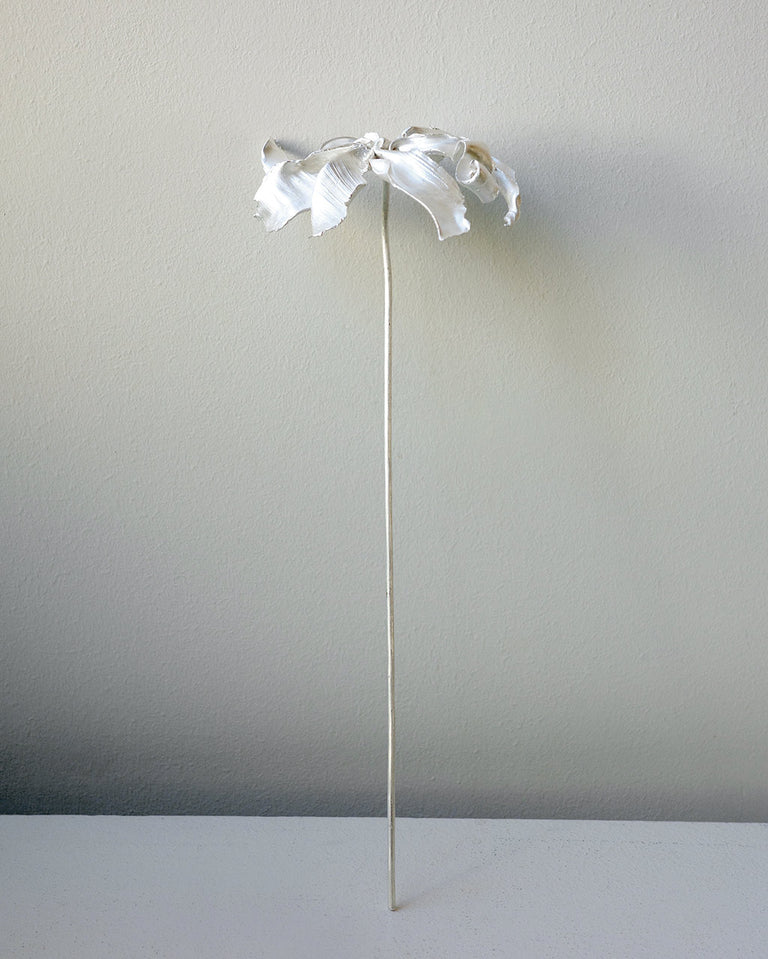 The Ebb II - Flower Ornament in Silver