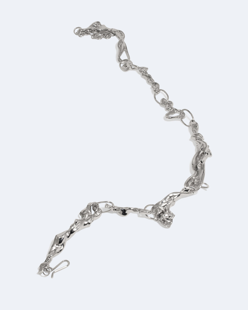 Trèfle - Collier Plaqué Rhodium