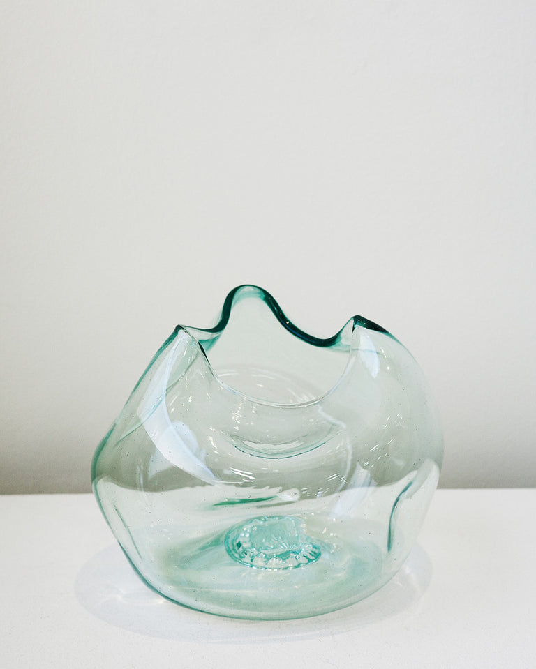 The Bubble to End all Bubbles - Recycled Glass Vase in Clear