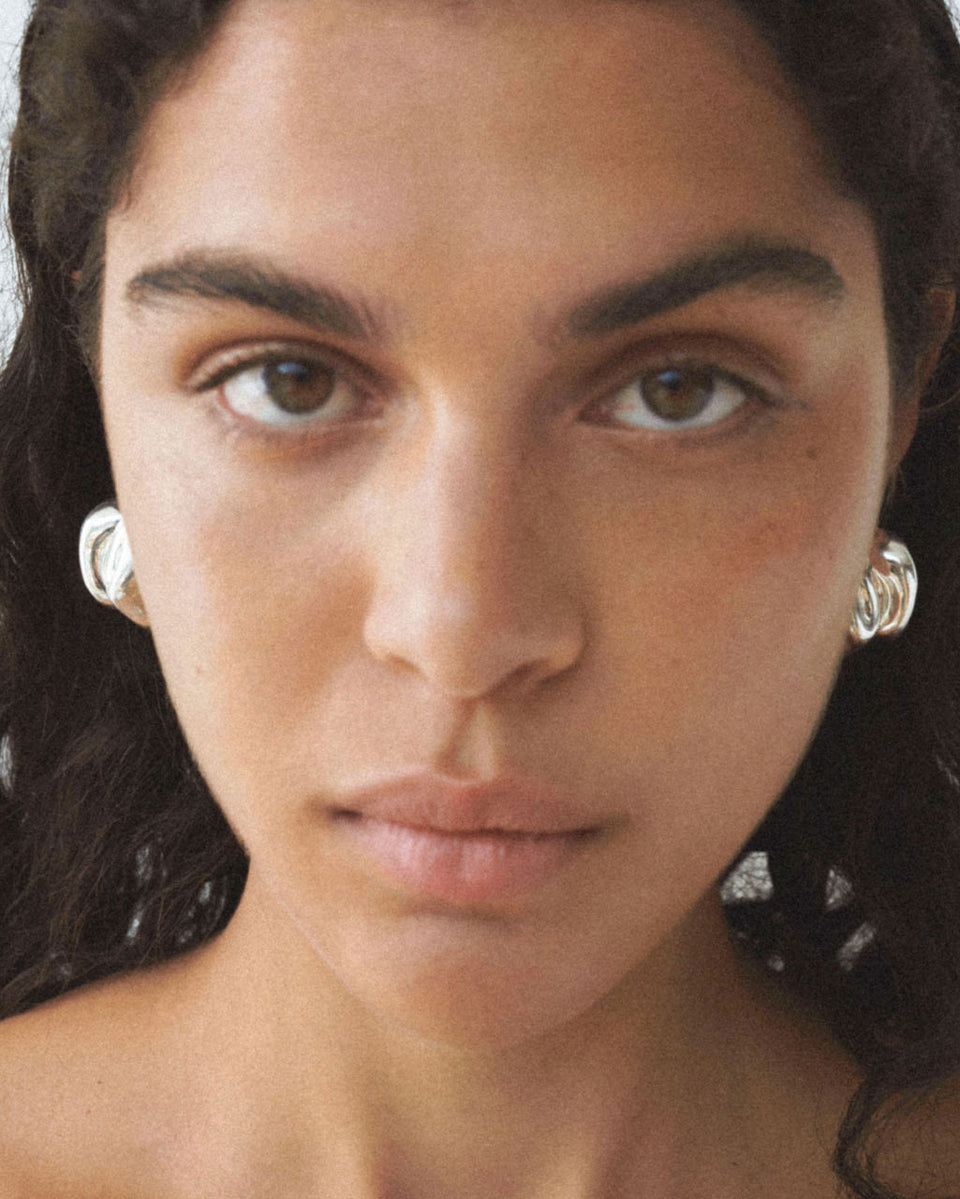 Knoll - Boucles d'oreilles en argent recyclé