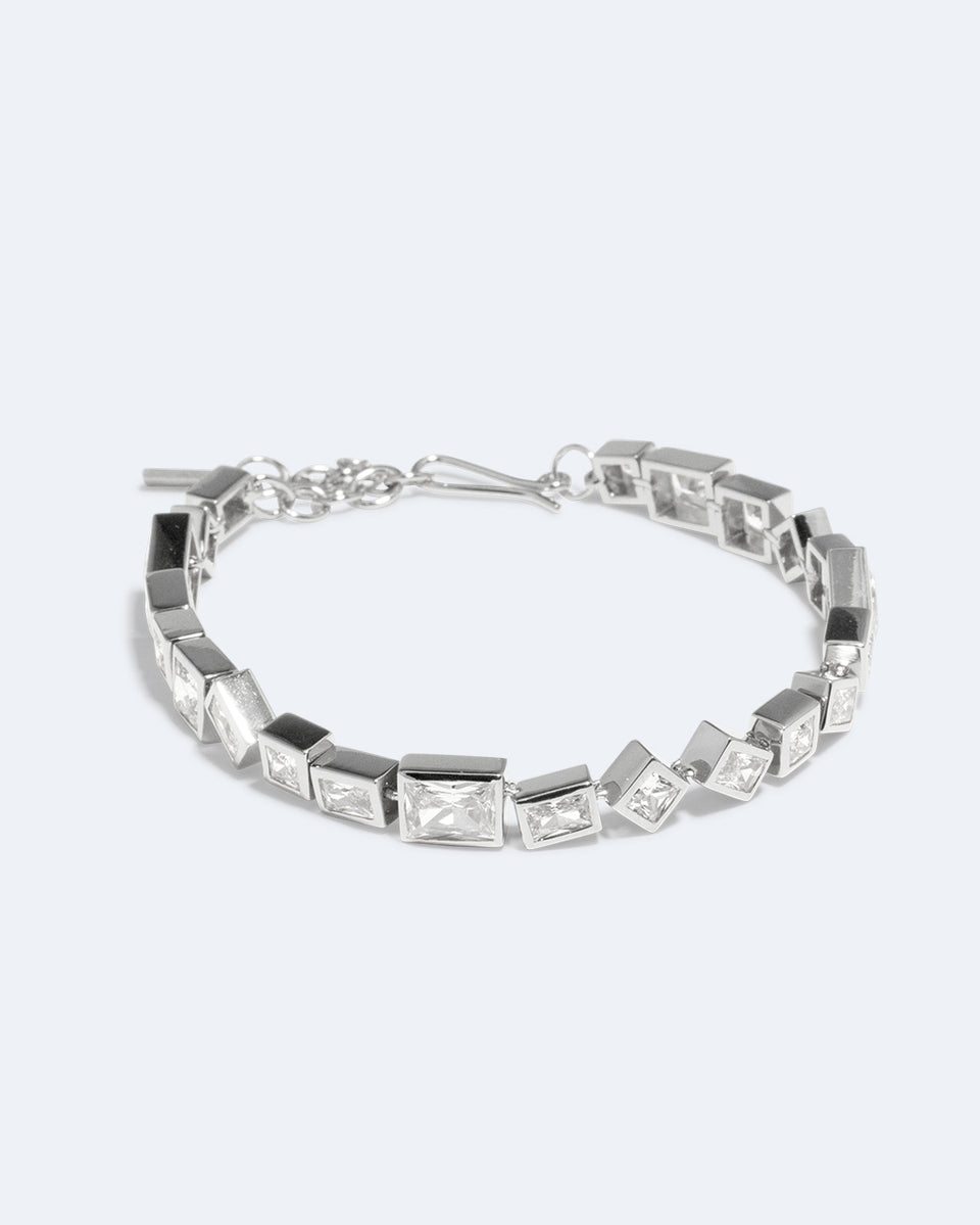 Dare - Zirconia and Recycled Silver Bracelet