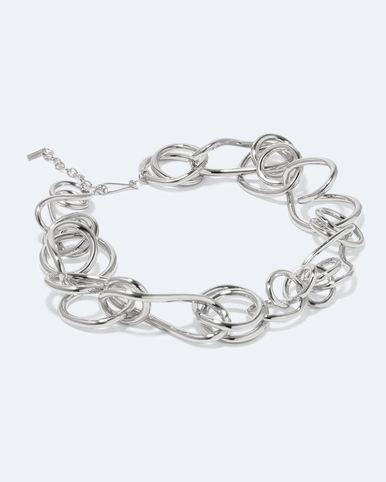 Perplexe - Collier Plaqué Platine