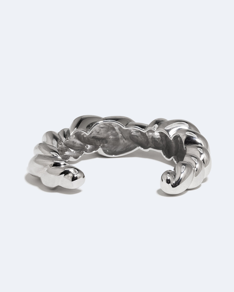 Meandering - Rhodium Plated Cuff