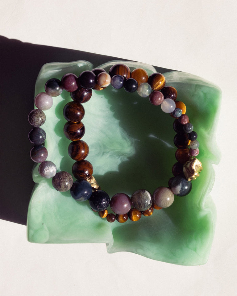 Tidelands - Fancy Jasper and Recycled Gold Vermeil Bracelet