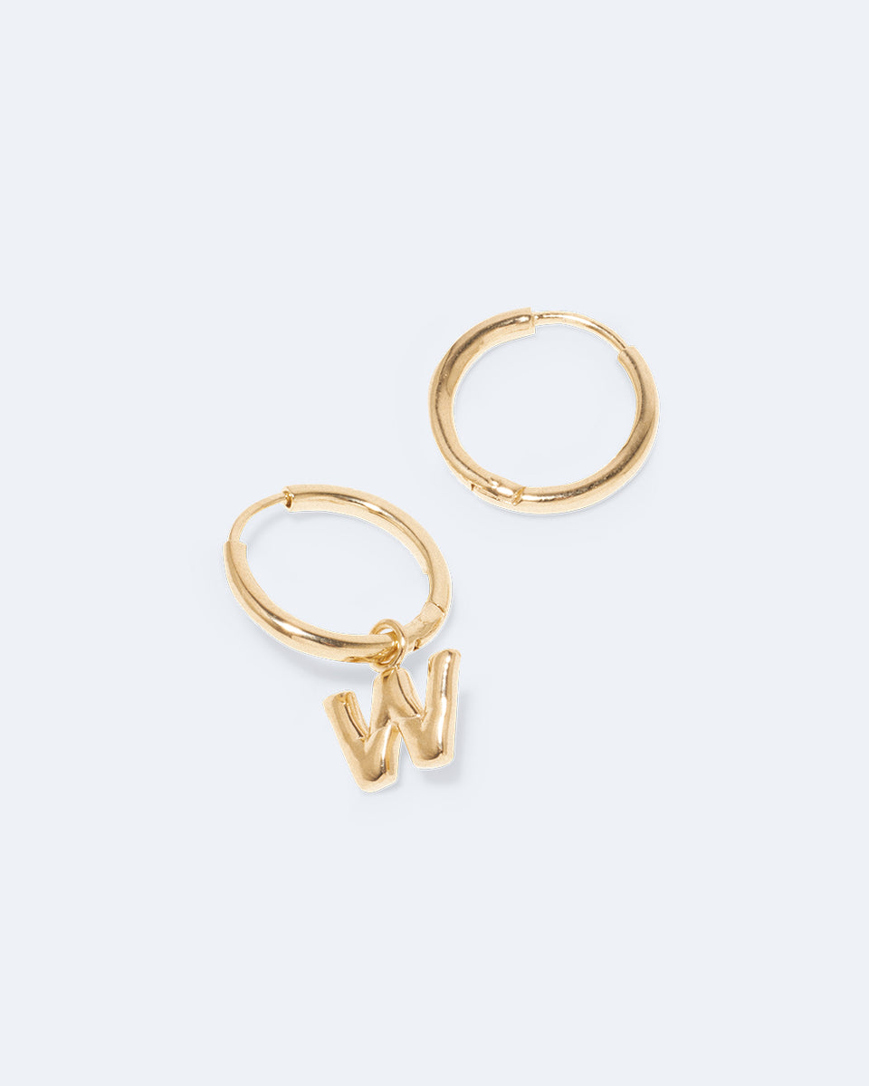 Boucles d'oreilles Classicworks™ W - Vermeil en or recyclé